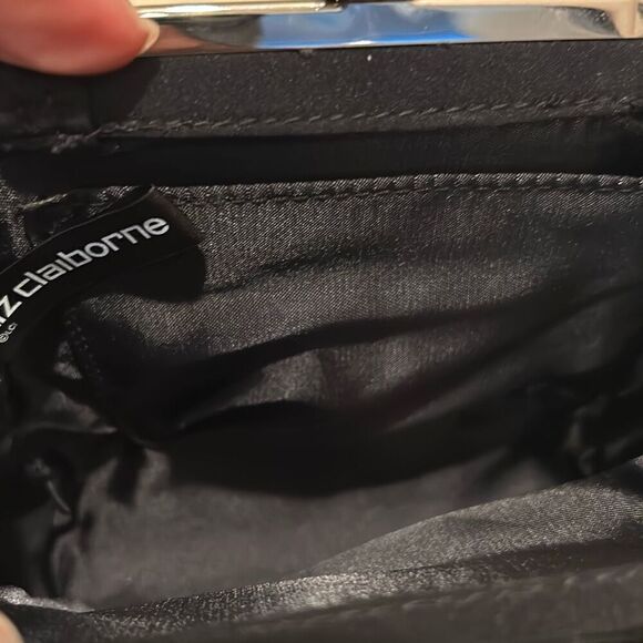 Liz Claiborne Day To Evening Multi Strap Convertible Bag Black Silver Hardwear - Picture 6 of 14